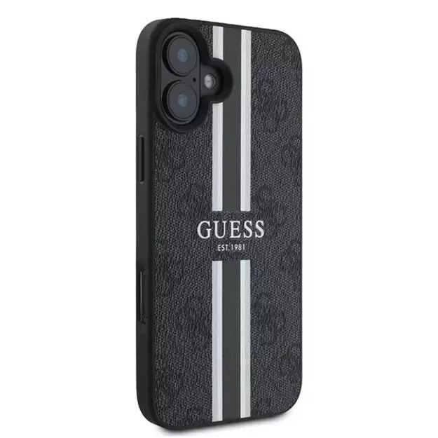 Guess 4G Printed Stripes MagSafe case for iPhone 16 Plus - black 3