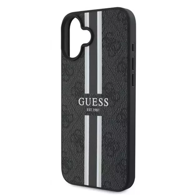 Guess 4G Printed Stripes MagSafe case for iPhone 16 Plus - black 5