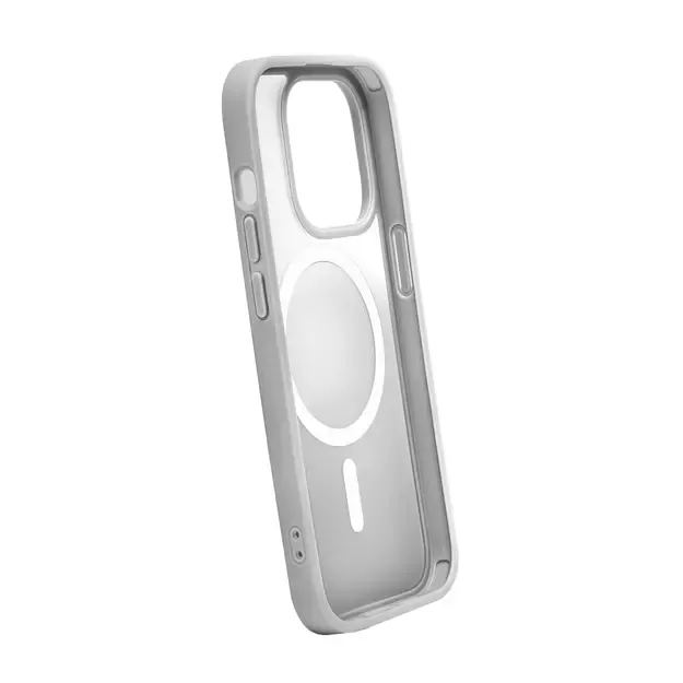 Puro Gradient MagSafe Silicone Case for iPhone 15 Pro Max - Silver 2