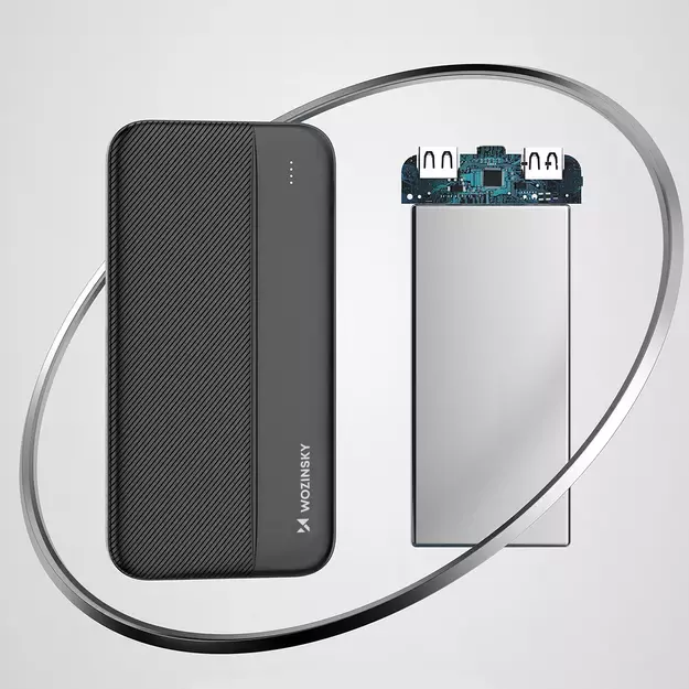 Wozinsky powerbank Li-Po 10000mAh 2 x USB black (WPBBK1) 3