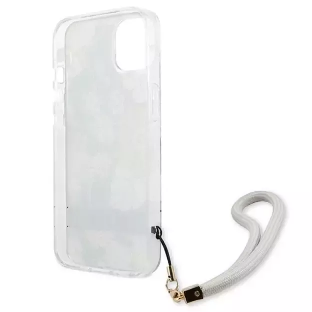Guess GUHCP13SHFLSN iPhone 13 mini 5.4&quot  green/green hardcase Flower Strap 13