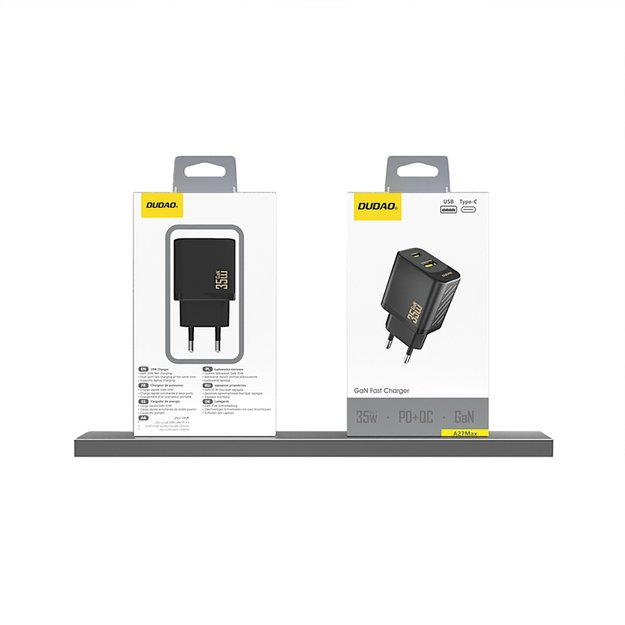 Dudao A27 Max 35W GaN Wall Charger - Black 1