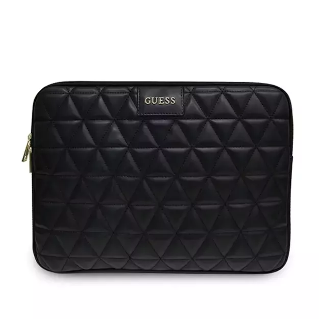 Guess Quilted cover for a 13&quot  laptop - black