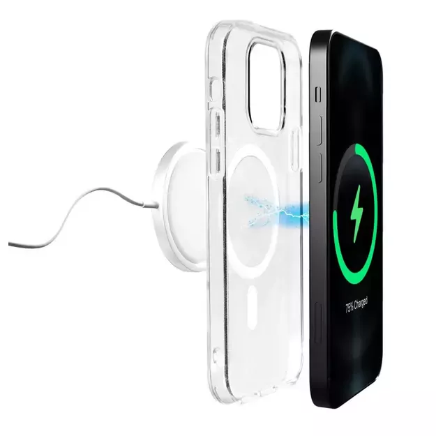 Puro Lite Mag MagSafe Silicone Case for iPhone 14 / 13 - Transparent 2