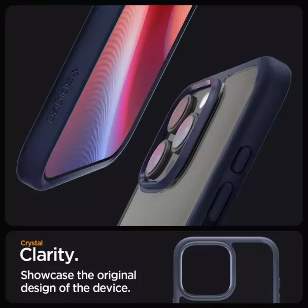 Spigen Ultra Hybrid iPhone 16 Pro Case - Blue 11