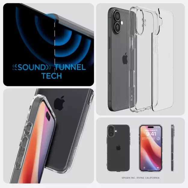 Spigen Ultra Hybrid iPhone 16 Plus Case - Clear 11
