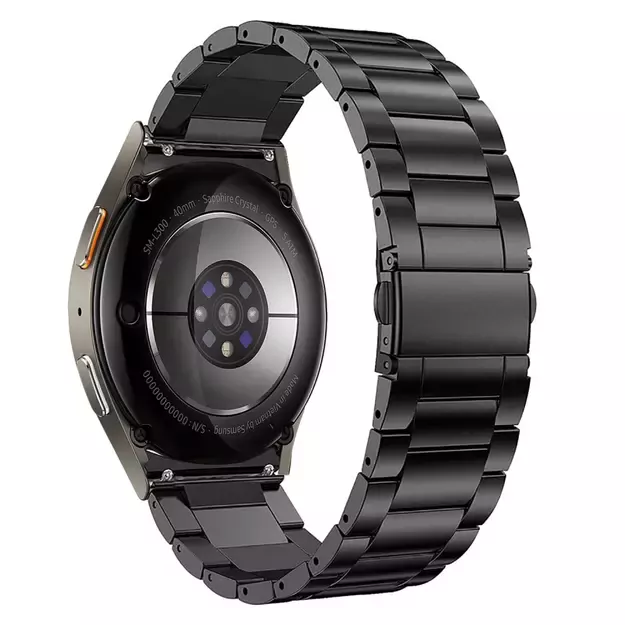 Tech-Protect Stainless Strap for Samsung Galaxy Watch 4 / 5 / 5 Pro / 6 / 7 / FE - Black 1