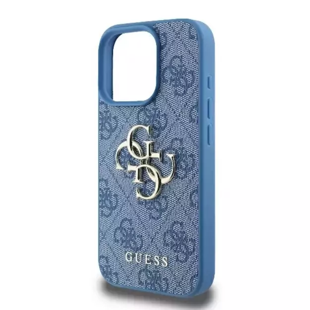 Guess 4G Big Logo iPhone 16 Pro Case - Blue 9