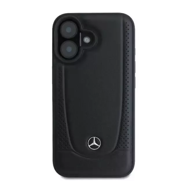 Mercedes Leather Urban iPhone 16 Plus Case - Black 9