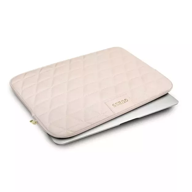 Guess Quilted cover for a 13&quot  laptop - pink 3