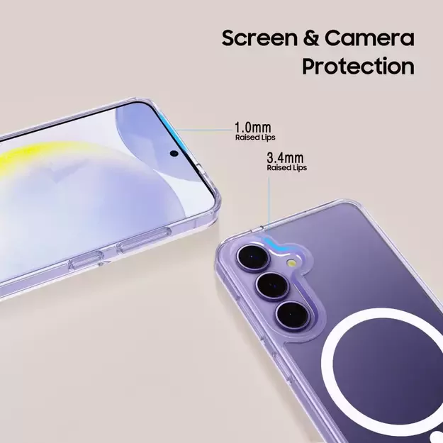 Tech-Protect FlexAir Hybrid MagSafe Case for Samsung Galaxy A56 5G - Transparent 3