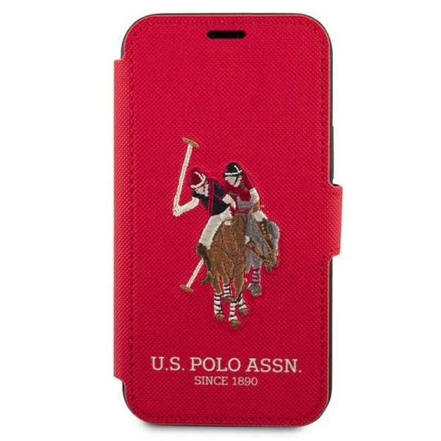 US Polo USFLBKP12SPUGFLRE iPhone 12 mini 5,4  czerwony/red book Polo Embroidery Collection 1