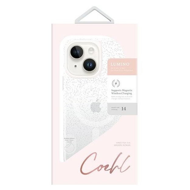 Uniq Coehl Lumino case for iPhone 14 Plus - silver 3