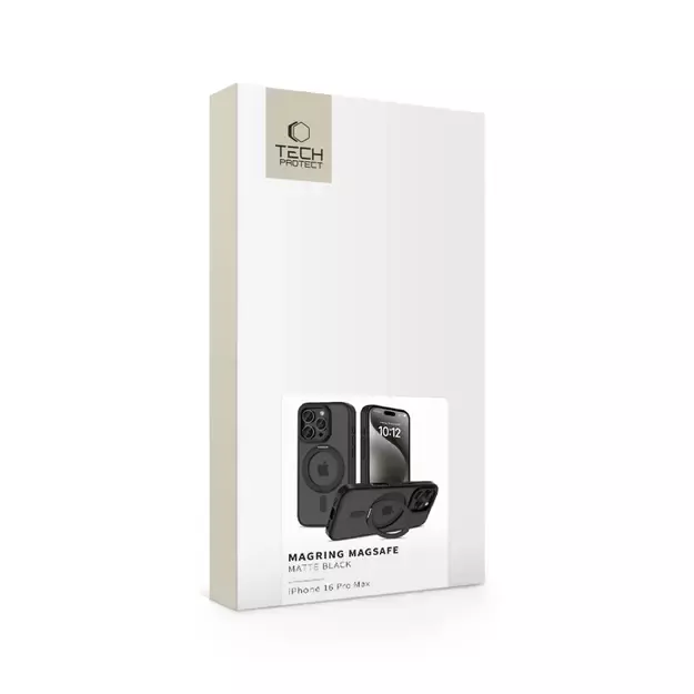 Tech-Protect MagRing MagSafe Case with Stand for iPhone 16 Pro Max - Black 9
