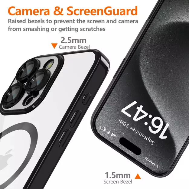 Tech-Protect MagFlex MagSafe iPhone 16 Pro Case - Black 7