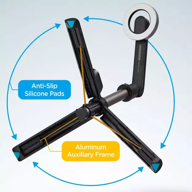 Selfie stick Spigen S571W MagSafe Bluetooth with tripod - black 21