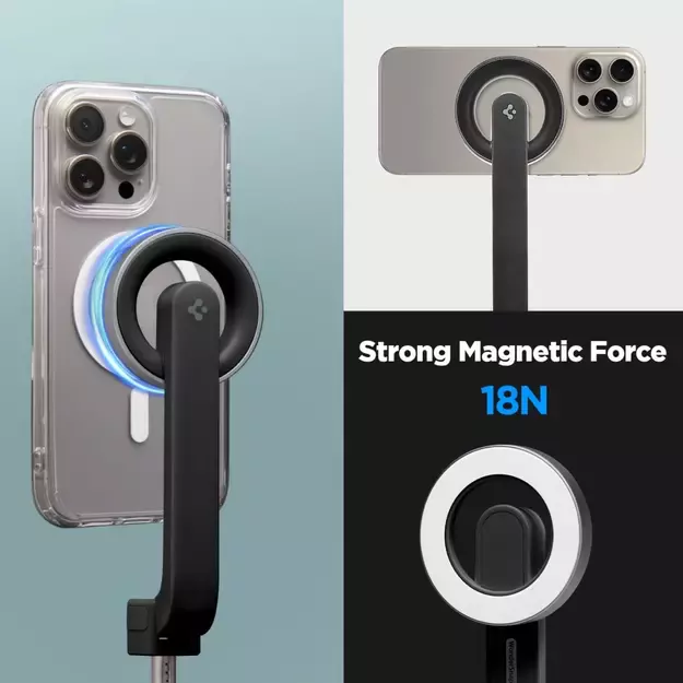 Selfie stick Spigen S571W MagSafe Bluetooth with tripod - black 19