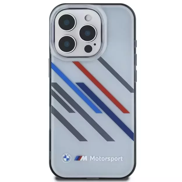 BMW Motosport IML Random Stripes iPhone 16 Pro Case - Gray 9