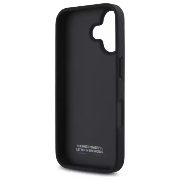BMW M Perforated Tricolor Detail Line iPhone 16 Case - Dark Gray 13
