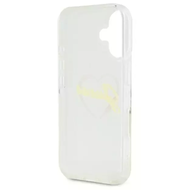 Guess IML Heart iPhone 16 Case - Transparent 13