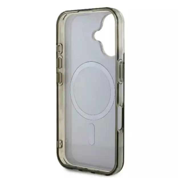 Guess IML 4G Background MagSafe iPhone 16 Case - Brown 6