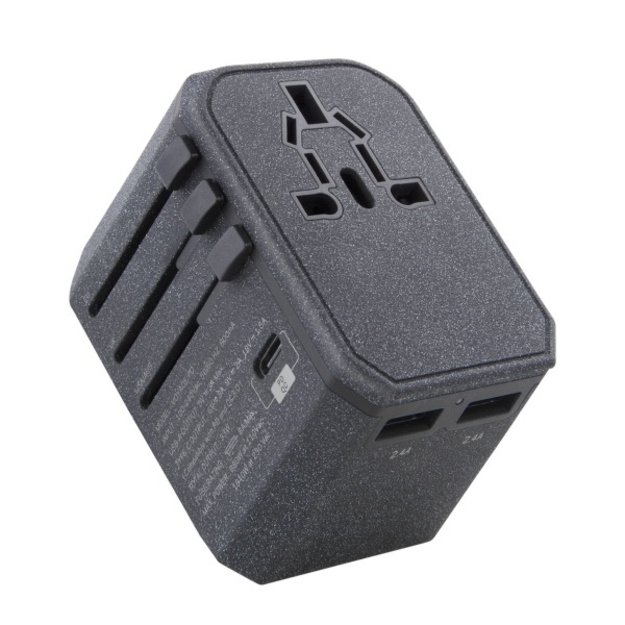 Uniq Voyage LITHOS Collective 33W 2xUSB PD 18W QC 3.0 travel adapter - gray 2