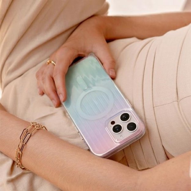 Uniq Coehl Linear Magnetic Charging Case for iPhone 16 Pro Max - Iridescent 7
