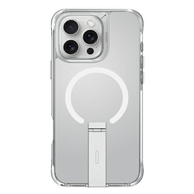 Uniq Eleva with Vertica Stand Case for iPhone 16 Pro - Transparent 1
