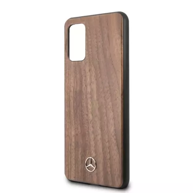 Mercedes MEHCS67VWOLB S20+ G985 hard case brązowy/brown Wood Line Walnut 8