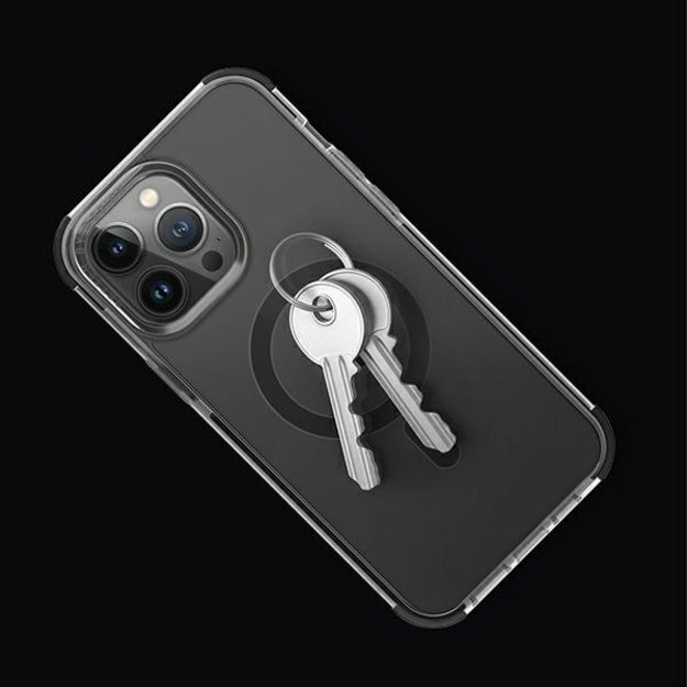 Uniq Combat iPhone 14 Pro 6.1&quot  case Magclick Charging black/concrete charcoal 5