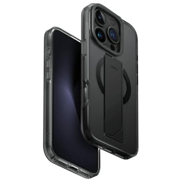 Uniq Heldro Max iPhone 16 Pro 6.3&quot  Magclick Charging Case Black/Vapour Smoke