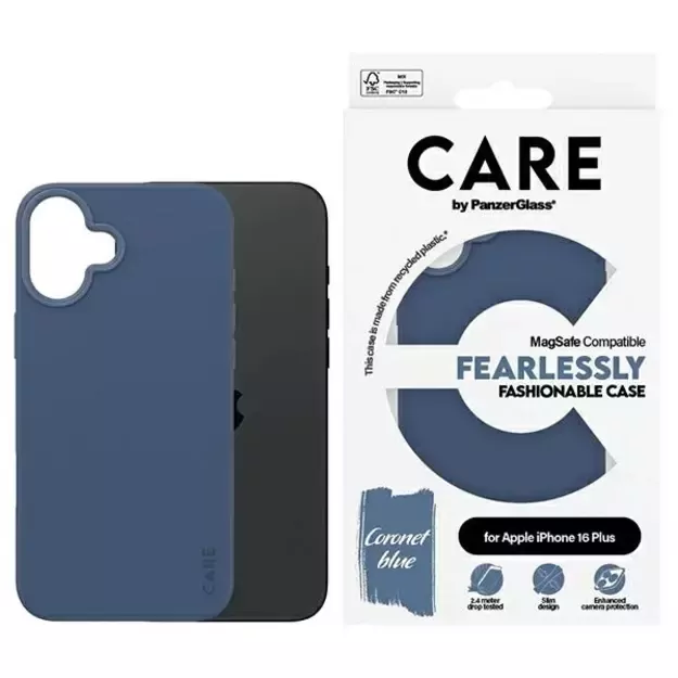 CARE by PanzerGlass Fashion Case iPhone 16 Plus 6.7&quot  blue/blue MagSafe 1383