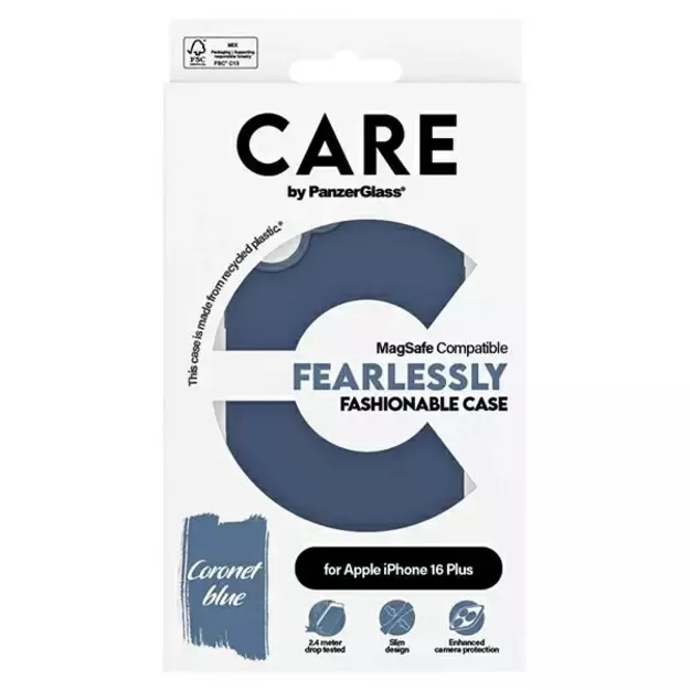 CARE by PanzerGlass Fashion Case iPhone 16 Plus 6.7&quot  blue/blue MagSafe 1383 3
