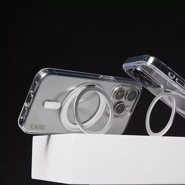CARE by PanzerGlass Feature Kickstand Case iPhone 16 6.1&quot  silver/silver MagSafe 1325 3