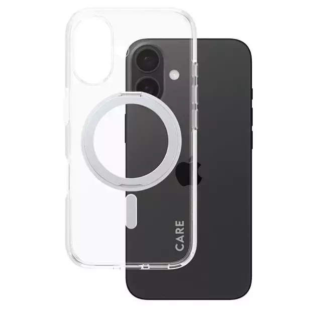 CARE by PanzerGlass Feature Kickstand Case iPhone 16 6.1&quot  silver/silver MagSafe 1325 1
