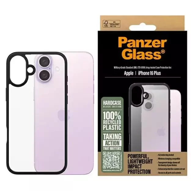 PanzerGlass HardCase iPhone 16 Plus 6.7&quot  black/black 1297