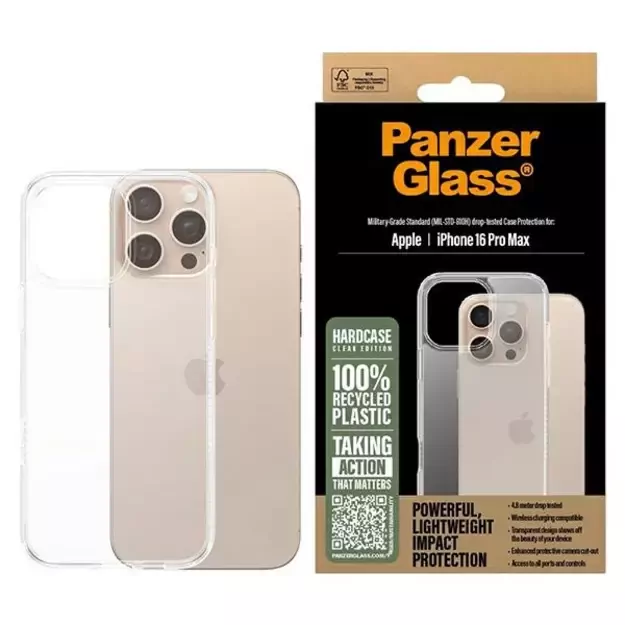 PanzerGlass HardCase iPhone 16 Pro Max 6.9&quot  Clear/Transparent 1290