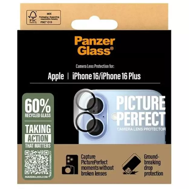 PanzerGlass PicturePerfect Lens Protector iPhone 16 6.1&quot  / 16 Plus 6.7&quot  1279 3
