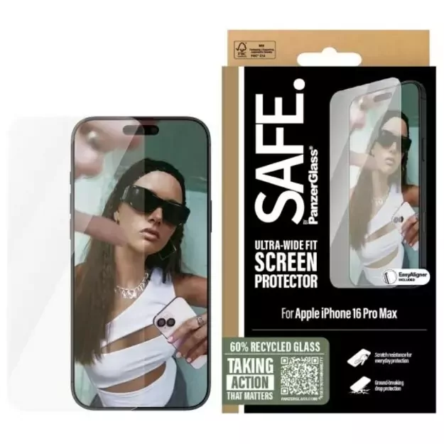 SAFE by PanzerGlass Ultra-Wide Fit Tempered Glass for iPhone 16 Pro Max