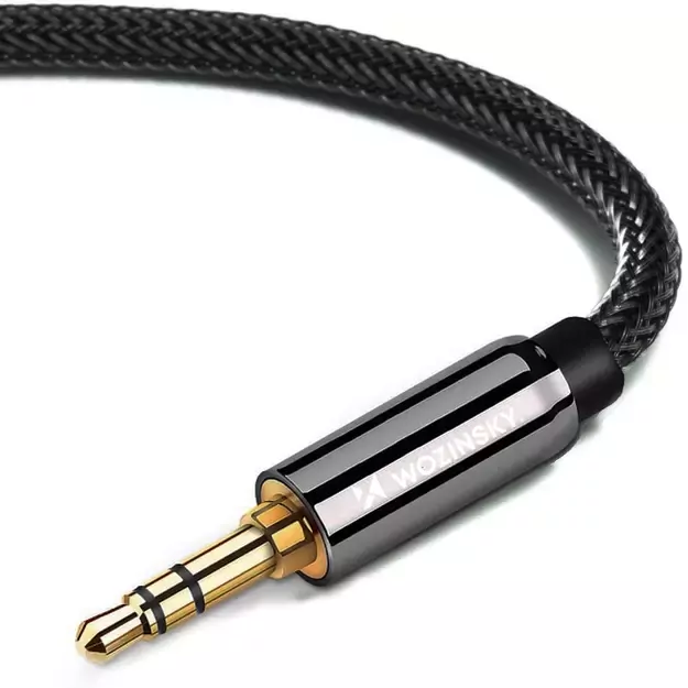 Wozinsky universal mini jack cable 2x AUX cable 2 m black 4