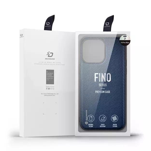 Dux Ducis Fino case cover iPhone 14 Pro Max blue nylon 4