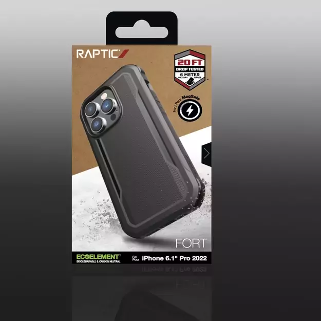 Raptic X-Doria Fort Case iPhone 14 Pro with MagSafe armored cover black 4