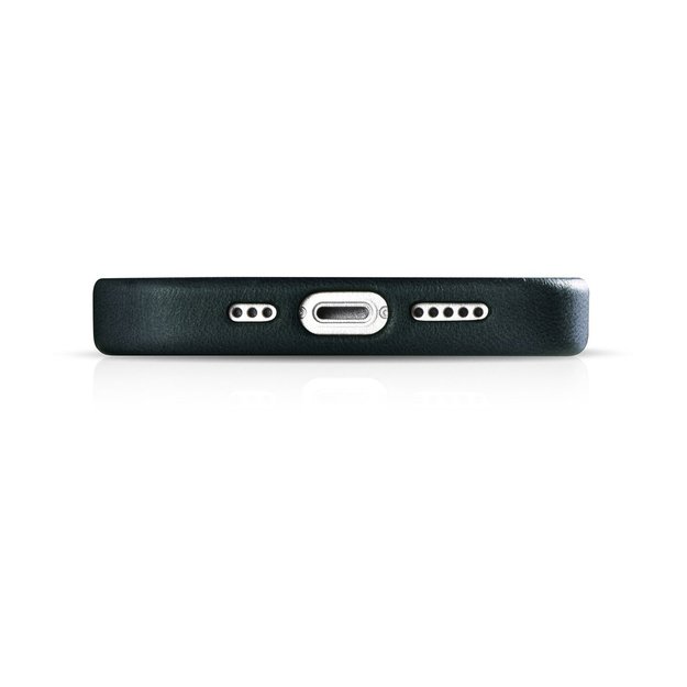 iCarer Oil Wax Premium Leather Case iPhone 14 Magnetic Leather Case with MagSafe Dark Blue (WMI14220701-BU) 2