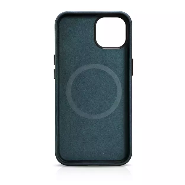 iCarer Oil Wax Premium Leather Case iPhone 14 Magnetic Leather Case with MagSafe Dark Blue (WMI14220701-BU) 10