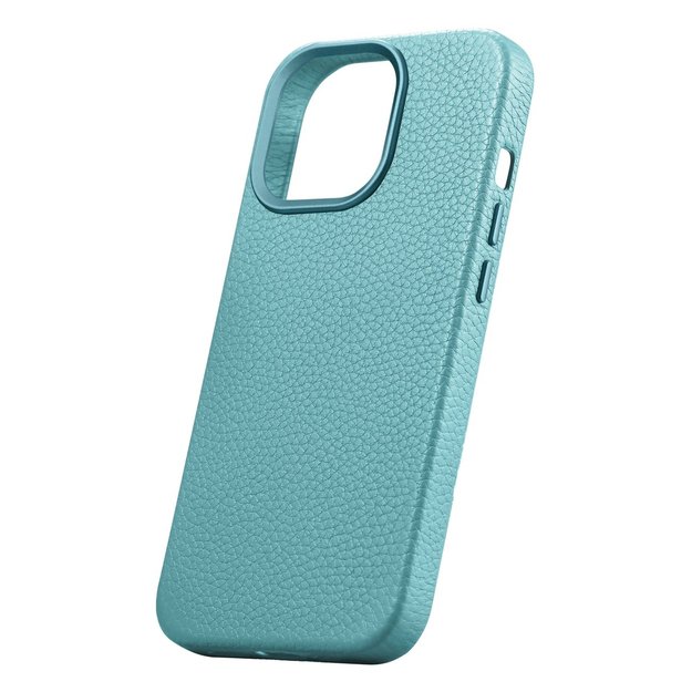 iCarer Litchi Premium Leather Case iPhone 14 Pro Magnetic Leather Case with MagSafe Green (WMI14220710-GN) 5
