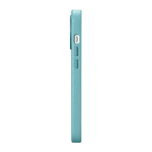 iCarer Litchi Premium Leather Case iPhone 14 Pro Magnetic Leather Case with MagSafe Green (WMI14220710-GN) 4