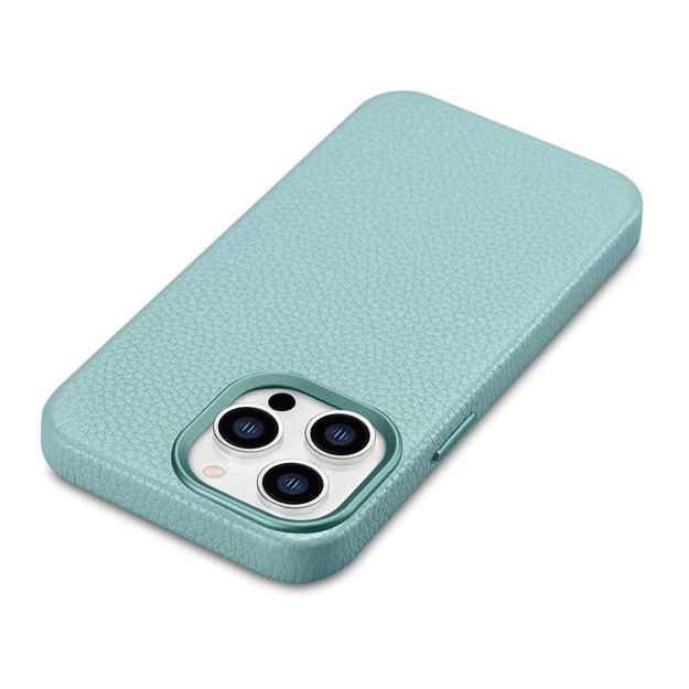 iCarer Litchi Premium Leather Case iPhone 14 Pro Magnetic Leather Case with MagSafe Green (WMI14220710-GN) 9