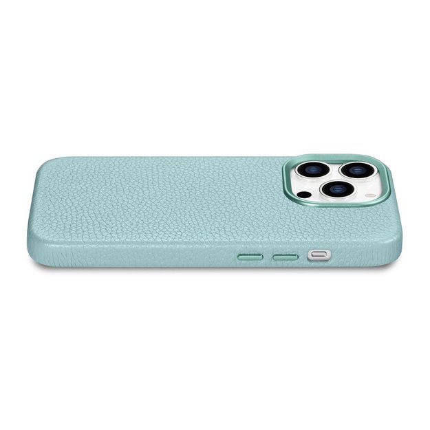 iCarer Litchi Premium Leather Case iPhone 14 Pro Magnetic Leather Case with MagSafe Green (WMI14220710-GN) 8