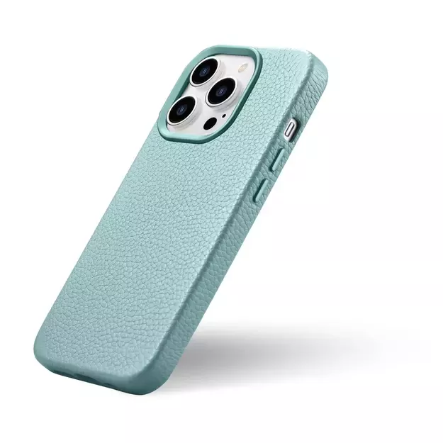 iCarer Litchi Premium Leather Case iPhone 14 Pro Magnetic Leather Case with MagSafe Green (WMI14220710-GN) 31