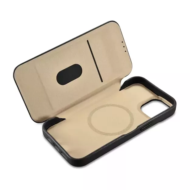 iCarer CE Premium Leather Folio Case iPhone 14 Plus Magnetic Flip Leather Folio Case MagSafe black (WMI14220715-BK) 6